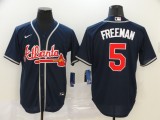 MLB Atlanta Braves #5 Freeman Blue Game Nike Jersey