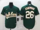 MLB Oakland Athletics #26 Chapman Green Game Nike Jersey