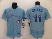 MLB Toronto Blue Jays #11 Bichette Light Blue Flex Base Elite Jersey