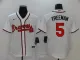MLB Atlanta Braves #5 Freeman White Game Nike Jersey
