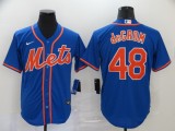 MLB New York Mets #48 Jacob deGrom Blue Game Nike Jersey