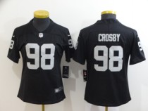 Women Nike Oakland Raiders #98 Maxx Crosby Black Vapor Untouchable Limtied Jersey