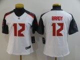 Women Tampa Bay Buccaneers #12 Brady White Vapor Untouchable Limited Jersey