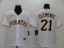 MLB Pittsburgh Pirates #21 Clemente White Game Nike Jersey