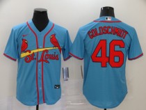 MLB Cardinals #46 Goldschmidt Blue Game Nike Jersey