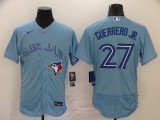 MLB Toronto Blue Jays #27 Guerrero Jr Light Blue Flex Base Elite Jersey