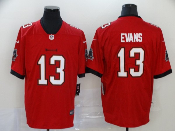 Men's Tampa Bay Buccaneers #13 Evans Red Vapor Untouchable Limited Jersey