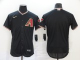 MLB Arizona Diamondbacks Blank Black Flex Base Elite Jersey