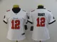 Women Tampa Bay Buccaneers #12 Brady White Vapor Untouchable Limited Jersey