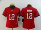 Women Tampa Bay Buccaneers #12 Brady Red Vapor Untouchable Limited Jersey