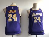 Youth NBA Los Angeles Lakers #24 Kobe Bryant Purple Nike Jersey