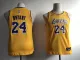 Youth NBA Los Angeles Lakers #24 Kobe Bryant Yellow Nike Jersey