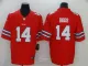 Men's Nike Buffalo Bills #14 Diggs Red Vapor Untouchable Limited Jersey