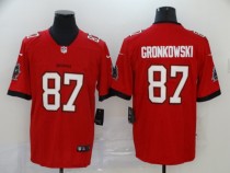 Men's Tampa Bay Buccaneers #87 Gronkowski Red Vapor Untouchable Limited Jersey