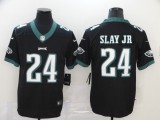 Men's Nike Philadelphia Eagles #24 Slay Jr Black Vapor Untouchable Limited Player Jersey