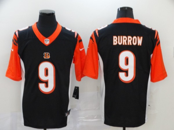 Men's Cincinnati Bengals #9 Joe Burrow Black Vapor Untouchable Limited Jersey