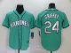 MLB Seattle Mariners #24 Ken Griffey Green Game Nike Jersey