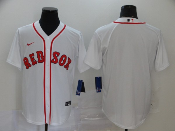 MLB Boston Red Sox Blank White Game Nike Jersey