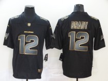 Copy Copy Copy Men's Tampa Bay Buccaneers #12 Brady Black Gold Vapor Untouchable Limited Men Jersey