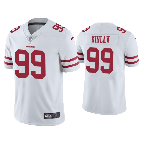 Men's San Francisco 49ers #99 Kinlaw White Vapor Untouchable Limited Jersey