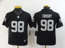 Youth Nike Oakland Raiders #98 Maxx Crosby Black Vapor Untouchable Limited Jersey