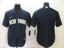 MLB New York Yankees Blank Blue Game Nike Jersey