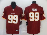 Men's Washington Redskins #99 Young Red Vapor Untouchable Limited Jersey