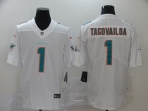 Men's Miami Dolphins #1 Tua Tagovailoa White Vapor Untouchable Limited Jersey