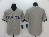 MLB New York Yankees Blank Grey Game Nike Jersey