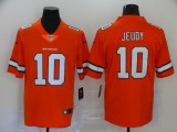 Men's Denver Broncos #10 Jeudy Orange 2020 NFL Draft Color Rush Limited Jersey
