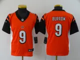 Youth Cincinnati Bengals #9 Joe Burrow Orange Vapor Untouchable Limited Jersey