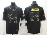 Men's Raiders #34 Bo Jackson Black 2019 Golden Edition Limited Jersey