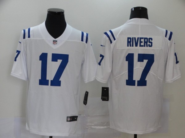 Men's Indianapolis Colts #17 Rivers White Vapor Untouchable Limited Jersey