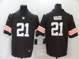 Men's Cleveland Browns #21 Ward New Brown Vapor Untouchable Limited Jersey