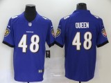 Men's Baltimore Ravens #48 Queen Purple Vapor Untouchable Limited Jersey