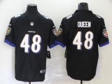 Men's Baltimore Ravens #48 Queen Black Vapor Untouchable Limited Jersey