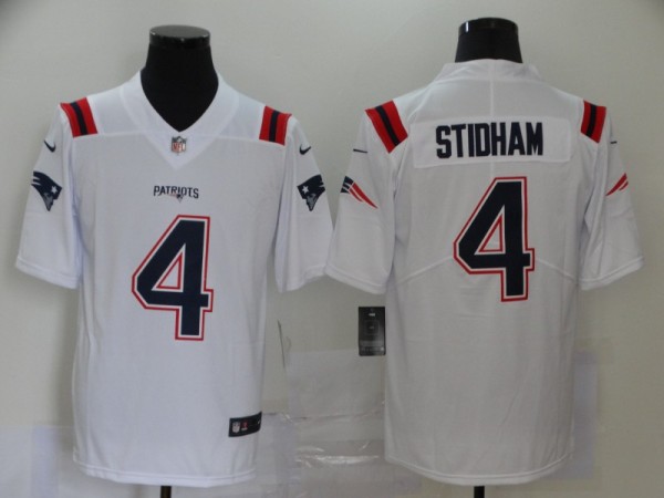 Men's New England Patriots #4 Stidham White 2020 Vapor Untouchable Limited Jersey