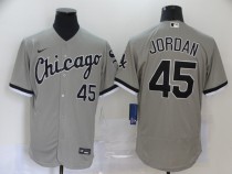 MLB New York Yankees #45 Jordan Grey Flex Base Elite Jersey