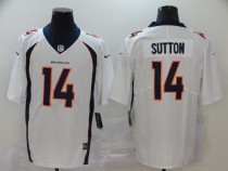 Men Broncos #14 Courtland Sutton White Vapor Untouchable Limited Jersey