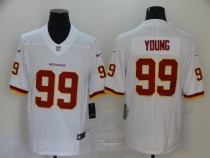 Men's Washington Redskins #99 Young White Vapor Untouchable Limited Jersey