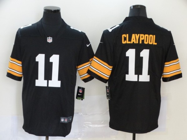 Men's Pittsburgh Steelers #11 Claypool 2020 Black Vapor Untouchable Limited Jersey