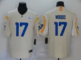 Men's Los Angeles Rams #17 Woods 2020 Bone Vapor Limited Stitched NFL Jersey