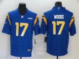 Men's Los Angeles Rams #17 Woods 2020 Royal Vapor Limited Stitched NFL Jersey