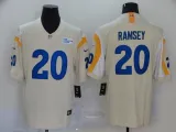 Men's Los Angeles Rams #20 Ramsey 2020 Bone Vapor Limited Stitched NFL Jersey