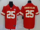 Men's Kansas City Chiefs #25 Edwards-Helaire Red Vapor Untouchable Limited Jersey