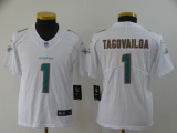 Youth Miami Dolphins #1 Tua Tagovailoa White Vapor Untouchable Limited Jersey