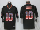 Nike Denver Broncos #10 Jeudy USA Flag Fashion Black Color Rush Limited Jersey
