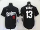 MLB Los Angeles Dodgers #13 Muncy Black Game Nike Jersey