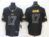 Men's Green Bay Packers #17 Davante Adams Black 2020 Golden Edition Limited Jersey