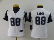 Women Dallas Cowboys #88 CeeDee Lamb White 2020 NFL Draft Color Rush Limited Jersey